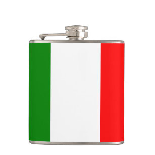 Italienische Flagge Bandiera d'Italia Tricolore Flachmann