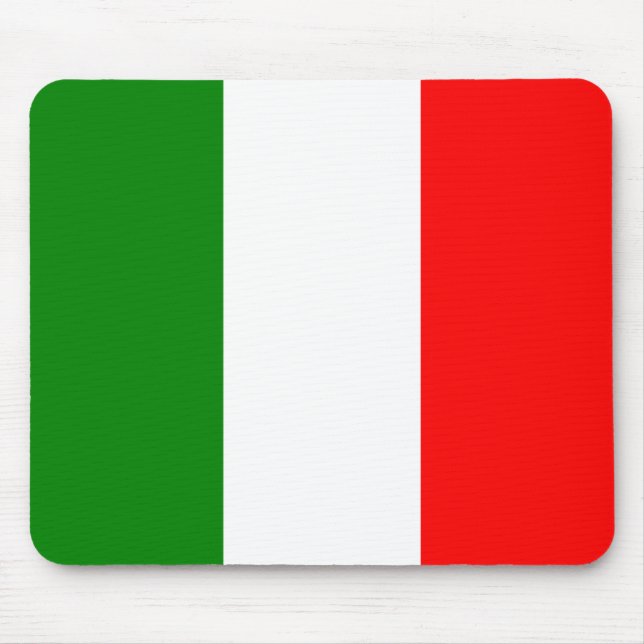 Italienische Flagge Bandiera d'Italia Tricolore Mousepad (Vorne)