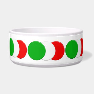 Italienische Flagge. Bandiera italiana. Napf