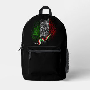 Italienische Flagge Bedruckter Rucksack