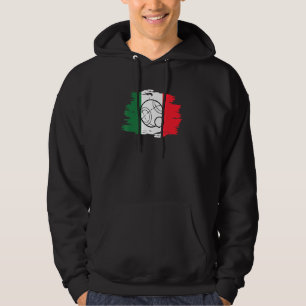 Italienische Flagge Bocce Ball Design Bocce Ball T Hoodie