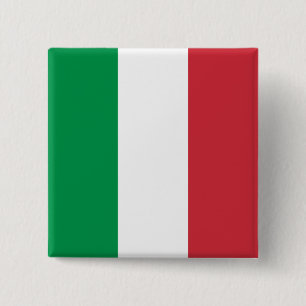 Italienische Flagge Button