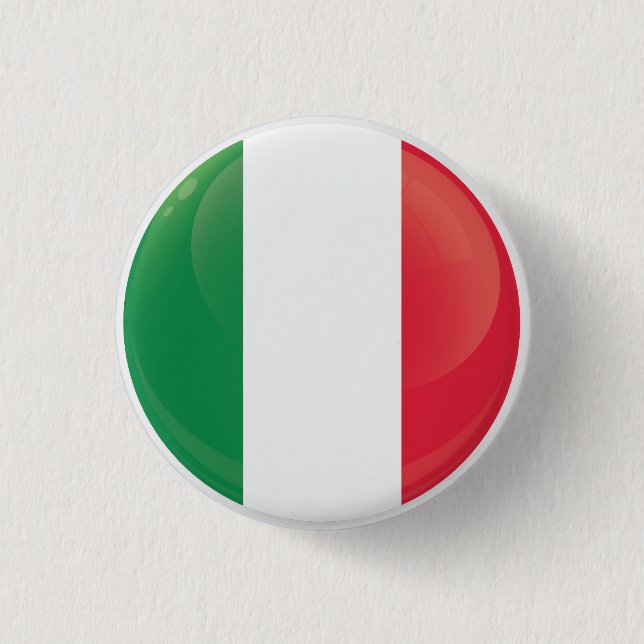 Italienische Flagge Button (Vorderseite)