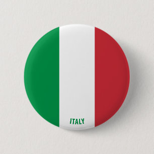 Italienische Flagge Charming Patriotic Button