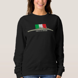 Italienische Flagge: Conte di Cavour italienische  Sweatshirt