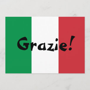 Italienische Flagge Danke