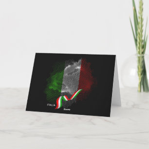 Italienische Flagge Dankeskarte
