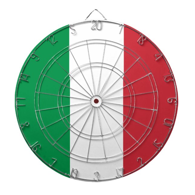 Italienische Flagge Dartscheibe (vorne)