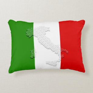 Italienische Flagge Dekokissen