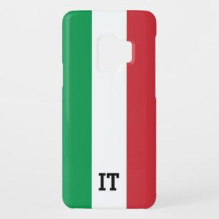Italienische Flagge des Italien-Namemonogramms Case-Mate Samsung Galaxy S9 Hülle