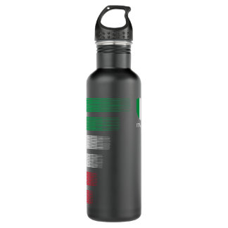 Italienische Flagge - Emblem - Italienische Herkun Edelstahlflasche