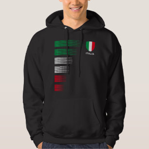 Italienische Flagge - Emblem - Italienische Herkun Hoodie