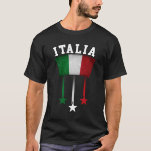 Italienische Flagge Emblem Italienischer Stolz Her T-Shirt