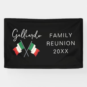 Italienische Flagge Familientreffen Banner