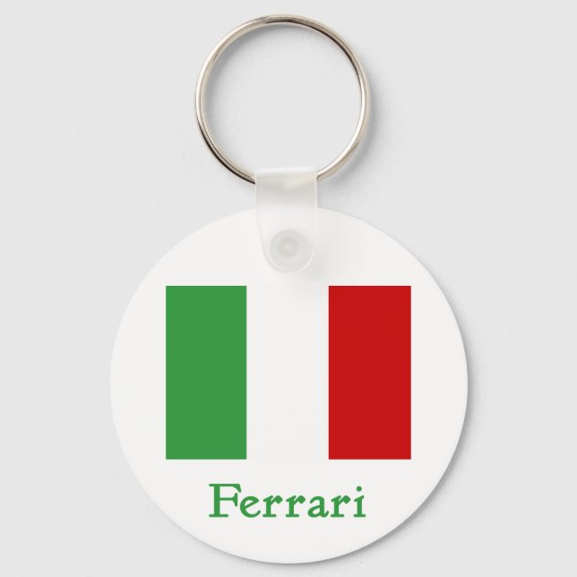 Italienische Flagge Ferrari Schlüsselanhänger (Vorderseite)