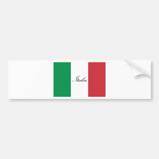 Italienische Flagge - Flagge von Italien - Italien Autoaufkleber