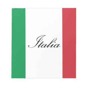 Italienische Flagge - Flagge von Italien - Italien Notizblock