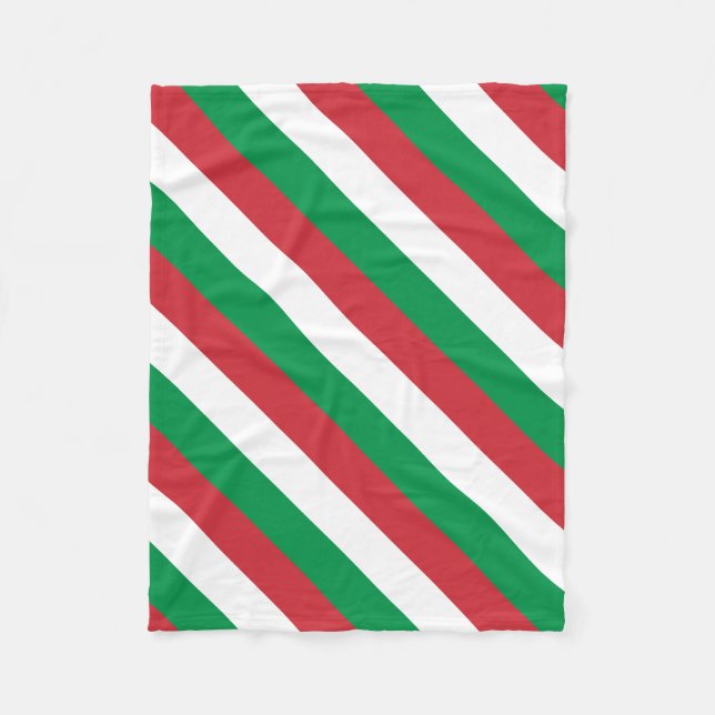 Italienische Flagge Fleecedecke (Vorderseite)