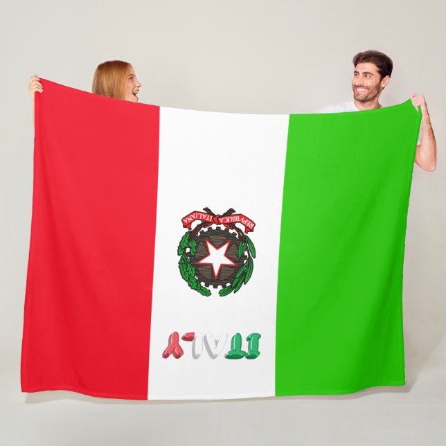 Italienische Flagge Fleecedecke (Beispiel)