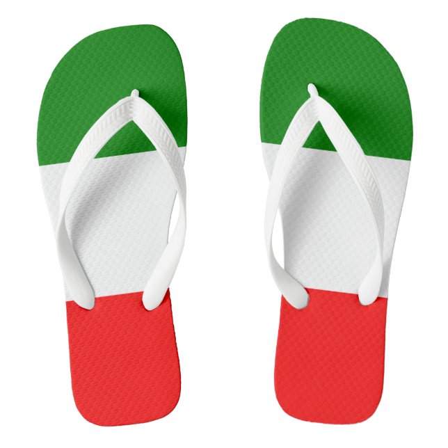 Italienische Flagge Flip Flops (Fußbett)