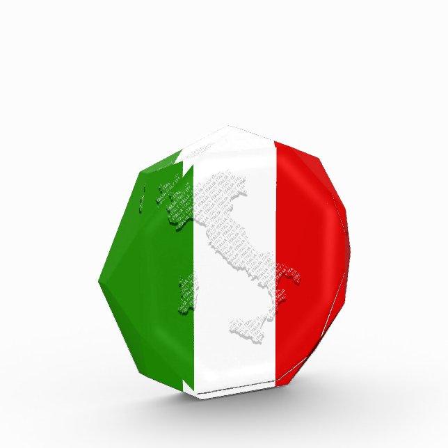 Italienische Flagge Fotoblock (Links)