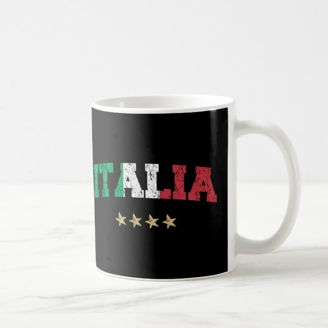 Italienische Flagge für Fußball-Shirt Kaffeetasse (Rechts)