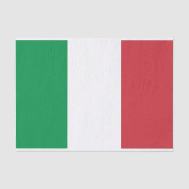 Italienische Flagge für Geschenkpapier Seidenpapier (Vorderseite)