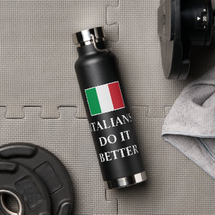 Italienische Flagge für Wasserflasche Trinkflasche