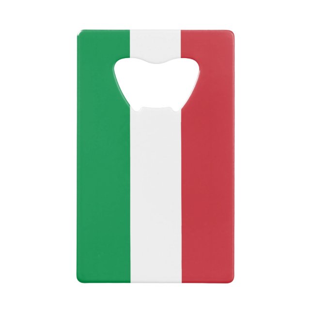 Italienische Flagge Geldbeutel Flaschenöffner (Vorderseite)