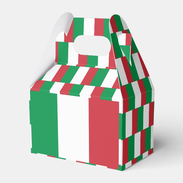 Italienische Flagge Geschenkschachtel (Rückseite)
