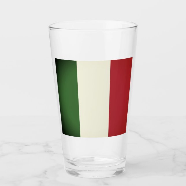 Italienische Flagge Glas (Vorderseite)