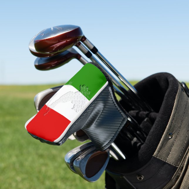 Italienische Flagge Golf Headcover (In Situ)