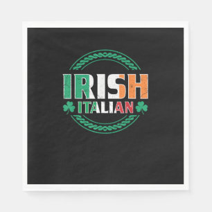 Italienische Flagge Half irisch Halb Italienische Serviette