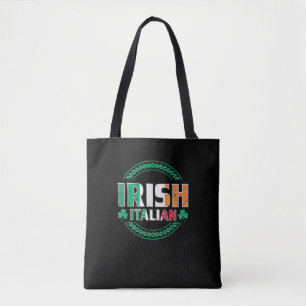 Italienische Flagge Half irisch Halb Italienische  Tasche