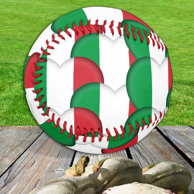 Italienische Flagge, Herz - Baseballs, Liebe Itali Baseball (Von Creator hochgeladen)