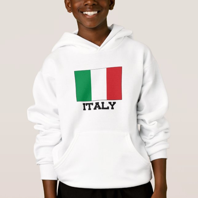 Italienische Flagge Hoodie (Vorderseite)