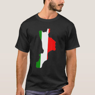 Italienische Flagge in Kalabrien Umriss Kalabrien T-Shirt