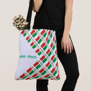 Italienische Flagge individuell gestaltetes Design Tasche