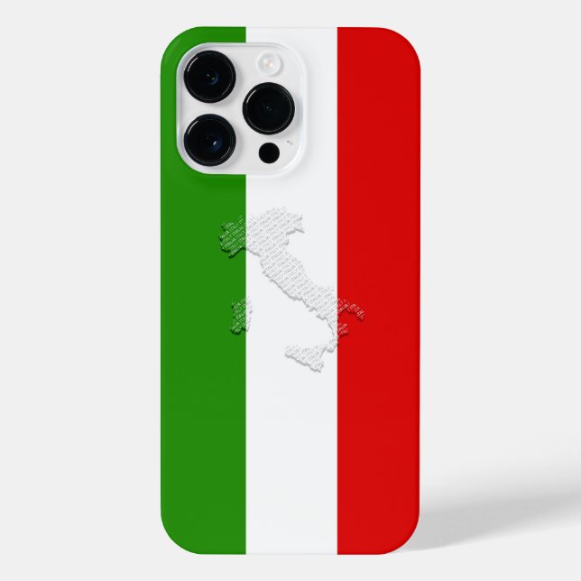 Italienische Flagge iPhone 14 Pro Max Hülle (Rückseite)