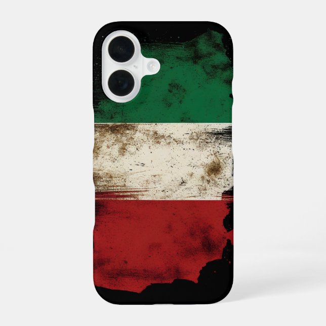 Italienische Flagge iPhone 16 Hülle (Rückseite)