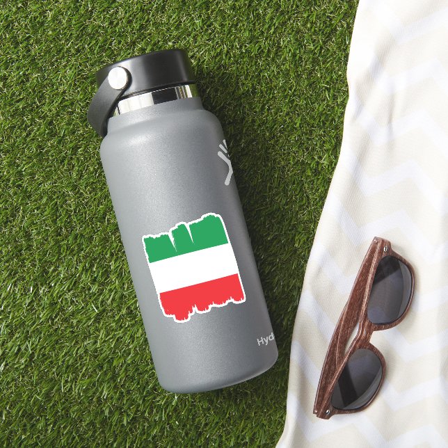Italienische Flagge Italien Aufkleber (HydroFlask Insitu)