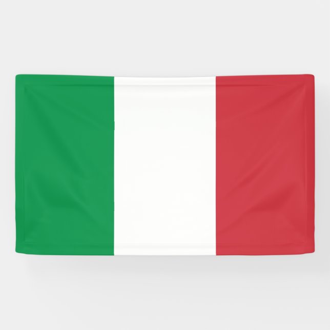 Italienische Flagge (Italien) Banner (Horizontal)
