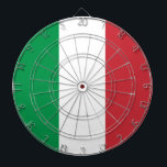 Italienische Flagge (Italien) Dartscheibe<br><div class="desc">Dieses Design zeigt die Flagge von Italien, offiziell die Italienische Republik (in Italienisch, "Repubblica Italiana"), ein Land aus einer Halbinsel, die von den Alpen begrenzt und von mehreren Inseln umgeben ist. Italien liegt in Süd-Mitteleuropa, und es gilt auch als Teil des Westerns Europa. Heute gilt Italien als eines der kulturell...</div>
