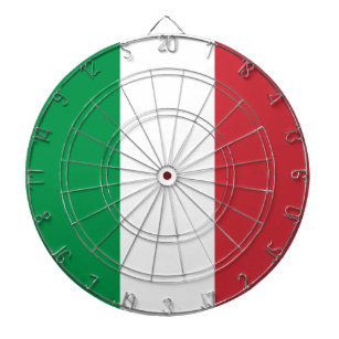 Italienische Flagge (Italien) Dartscheibe