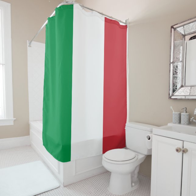 Italienische Flagge (Italien) Duschvorhang (Beispiel)