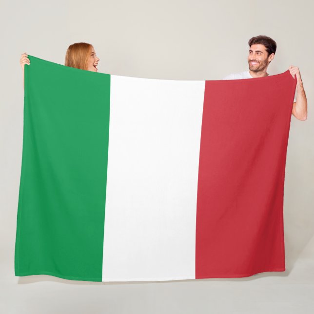 Italienische Flagge (Italien) Fleecedecke (Beispiel)