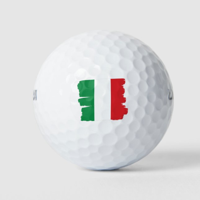 Italienische Flagge Italien Golfball (Vorderseite)
