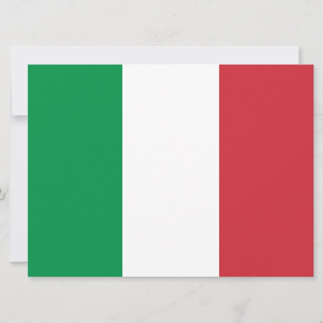 Italienische Flagge (Italien) Karte (Vorderseite)