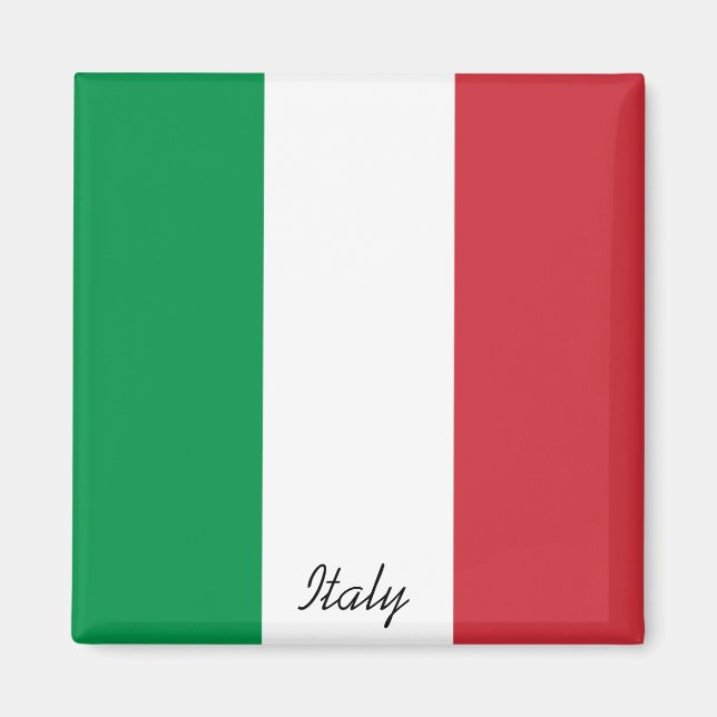 Italienische Flagge (Italien) Magnet (Vorne)