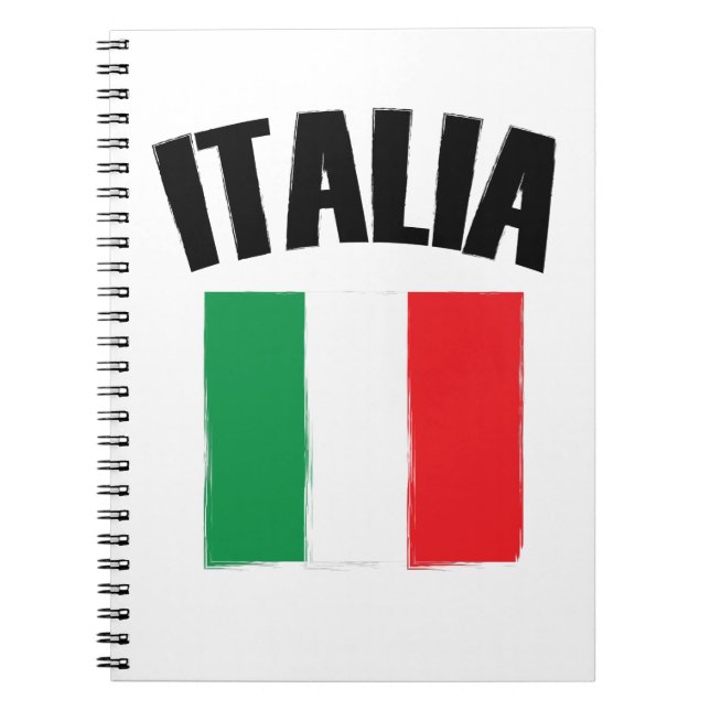Italienische Flagge Italien Notizblock (Vorderseite)